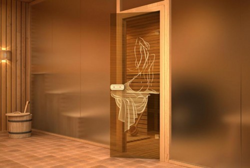Стеклянные двери для турецкой бани